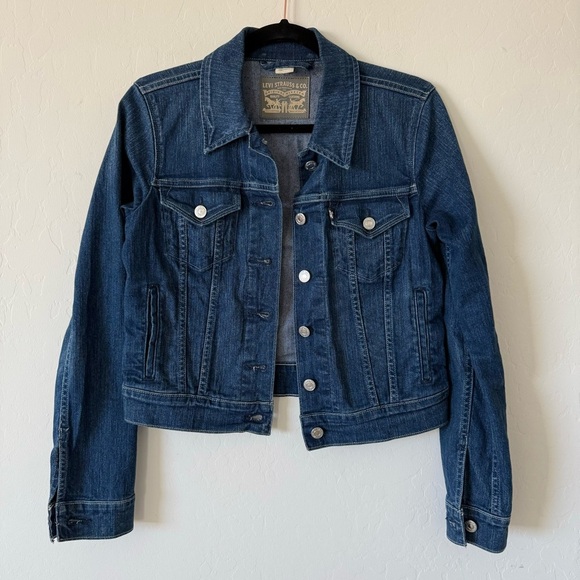 Levi’s The Original Trucker Jacket Authentic Blue Jean Denim Jacket Medium - Picture 11 of 14